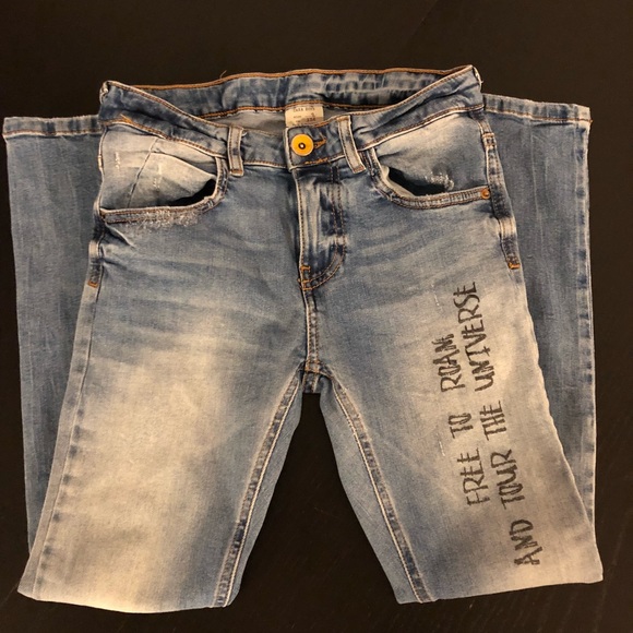 Other - ZARA- (Boys), GRAFFITI PRINT JEANS. BOYS SIZE 9.